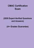 CMAC Certification Exam Questions & Study Guide PDF