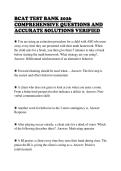BCAT TEST BANK 2026&NewLine;COMPREHENSIVE QUESTIONS AND&NewLine;ACCURATE SOLUTIONS VERIFIED