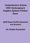 Comprehensive Arizona CR21 Hardscaping & Irrigation Systems Practice Exam PDF