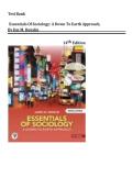 Test Bank For Essentials of Sociology A Down to Earth Approach&comma; 14th Edition by Jim M&period; Henslin &vert;&vert; Complete Questions & Answers