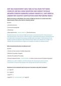 AMT MLS EXAM NEWEST 2025&sol; 2026 ACTUAL EXAM TEST BANK&vert; &NewLine;COMPLETE 200 REAL EXAM QUESTIONS AND CORRECT DETAILED &NewLine;ANSWERS &lpar;VERIFIED ANSWERS&rpar; ALREADY GRADED A&plus;&vert; AMT MEDICAL &NewLine;LABORATORY SCIENTIST CERTIFICATION EXAM PREP &lpar;BRAND NEW&excl;&excl;&rpar; 