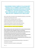 PARAMEDIC FISDAP AIRWAY EXAM 2026&sol;2027 &NewLine;WITH ACTUAL CORRECT QUESTIONS AND &NewLine;VERIFIED DETAILED RATIONALES ANSWERS &NewLine;&vert;CURRENTLY TESTING QUESTIONS AND &NewLine;SOLUTIONS&vert;ALREADY GRADED A&plus;&vert;NEWEST &NewLine;&vert;BRAND NEW VERSION&excl;&excl;&vert;JUST RELEASED