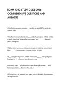 BCHM 4360 STUDY GUIDE 2026&NewLine;COMPREHENSIVE QUESTIONS AND&NewLine;ANSWERS&NewLine;
