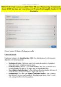 NR565 Week 8 Final Exam&colon; Latest 2026 NR 565 Advanced Pharmacology Fundamentals Complete Exam&vert; All 100 Questions and Correct Answers &vert; Proctored via Examplify &vert;Graded A&plus;&vert; 100&percnt; Pass Guaranteed &vert;&NewLine;