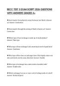 BECC TEST 5 EXAM SCRIPT 2026 QUESTIONS&NewLine;WITH ANSWERS GRADED A&plus;