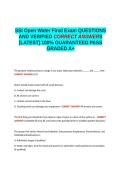    SSI Assistant Instructor Module &semi;SSI Deep Diving Exam &semi;SSI Open Water Diver Final Exam SSI Enriched Air Nitrox Exam QUESTIONS AND VERIFIED CORRECT ANSWERS GRADED A&plus; -LATEST - 100- GUARANTEED PASS&period;docx