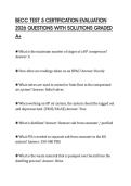 BECC TEST 5 CERTIFICATION EVALUATION&NewLine;2026 QUESTIONS WITH SOLUTIONS GRADED&NewLine;A&plus;