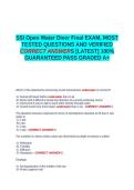 SSI Enriched Air Nitrox Exam QUESTIONS AND VERIFIED CORRECT ANSWERS GRADED A&plus; -LATEST - 100- GUARANTEED PASS&period;docx&NewLine;&NewLine;