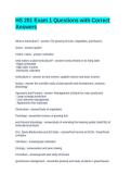 HS 201 Exam 1 Questions with Correct Answers