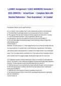 LJU4801 Assignment 1 &lpar;QUIZ ANSWERS&rpar; Semester 1 2026 &lpar;890028&rpar; &ndash; DUE 26 February 2026 Actual Exam 2026&sol;2027 &ndash; Complete Q&A with Detailed Rationales &ndash; Pass Guaranteed &ndash; A&plus; Graded