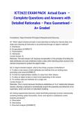 ICT2622 EXAM PACK 2026 Actual Exam 2026&sol;2027 &ndash; Complete Questions and Answers with Detailed Rationales &ndash; Pass Guaranteed &ndash; A&plus; Graded