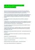 HS 201 Exam 3 Questions with Accurate Answers