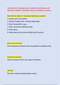 TED 300&colon; EPIC TRAINING BUILD VERIFIED QUESTIONS AND &NewLine;DETAILED CORRECT ANSWERS 2026&sol;27 ASSURED SUCCESS