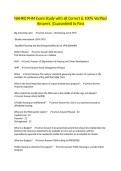 NAHRO PHM Exam Study with all Correct & 100&percnt; Verified Answers &vert;Guaranteed to Pass