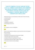 NUR 257 CHRONIC EXAM 3 2026&sol;2027 WITH &NewLine;ACTUAL CORRECT QUESTIONS AND VERIFIED &NewLine;DETAILED ANSWERS &vert;CURRENTLY TESTING &NewLine;QUESTIONS AND SOLUTIONS&vert;ALREADY &NewLine;GRADED A&plus;&vert;NEWEST &vert;BRAND NEW &NewLine;VERSION&excl;&excl;&vert;JUST RELEASED 