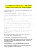 PHM 102 Final Exam with all Correct & 100&percnt; Verified Answers &vert;Actual Complete Exam &vert;Already Graded A&plus;