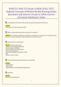 NUR253&sol; NUR 253 Exam 3 &lpar;NEW 2026&sol; 2027 Update&rpar; Concepts of Mental Health Nursing Guide&vert; Questions and Answer&vert; Grade A&vert; 100&percnt; Correct &lpar;Accurate Solutions&rpar;- Galen