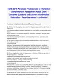 NURS 6540 Advanced Practice Care of Frail Elders &ndash; Comprehensive Assessment Actual Exam 2026&sol;2027 &ndash; Complete Questions and Answers with Detailed Rationales &ndash; Pass Guaranteed &ndash; A&plus; Graded