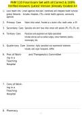 PHM 110 Final Exam Set with all Correct & 100&percnt; Verified Answers &vert;Latest Version &vert;Already Graded A&plus;