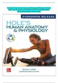 Test Bank for Hole's Human Anatomy and Physiology&comma; 2024 Release by Charles Welsh &vert; All 1-24 Chapters Covered With Questions And Verified Solutions With Detailed Rationales And Case Studies&period;