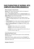 D439 FOUNDATIONS OF NURSING  WITH COMPLETE SOLUTIONS &lpar;GRADED A&plus;&rpar;