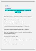 NUR 3125 Final Exam Guide Questions And Answers 2026-2027 A&plus;