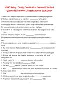 MSSC Safety - Quality Certification Exam with Verified Questions and 100&percnt; Correct Answers 2026&sol;2027