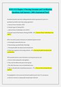 NUR 3125 Chapter 4 Nursing Licensure and Certification Questions And Answers - 100&percnt; Guaranteed Pass&excl;&excl;