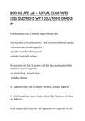 BIOD 152 AP2 LAB 4 ACTUAL EXAM PAPER&NewLine;2026 QUESTIONS WITH SOLUTIONS GRADED&NewLine;A&plus;