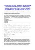 NSG530 &sol; NSG 530 Exam 1 &lpar;Latest 2026&sol;2027&rpar;&colon; Advanced Pathophysiology &vert; Questions and Verified Answers &vert; 100&percnt; Correct &vert; Grade A &ndash; Wilkes Actual Exam &ndash; Complete Q&A with Detailed Rationales &ndash; Pass Guaranteed &ndash; A&plus; Graded