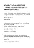 BIOD 152 AP2 LAB 4 COMPREHENSIVE&NewLine;EXAMINATION TEST 2026 QUESTIONS WITH&NewLine;ANSWERS 100&percnt; CORRECT&NewLine;
