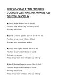 BIOD 152 AP2 LAB 4 FINAL PAPER 2026&NewLine;COMPLETE QUESTIONS AND ANSWERS FULL&NewLine;SOLUTION GRADED A&plus;