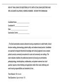 NUR 417 FINAL EXAM &lpar;150 QUESTIONS&rpar; UP-TO-DATE ACTUAL EXAM QUESTIONS AND&NewLine;100&percnt; ACCURATE SOLUTIONS &vert; VERIFIED ANSWERS - INSTANT PDF DOWNLOAD