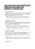 D439 QUESTIONS AND ANSWERS WITH COMPLETE SOLUTIONS 100&percnt; CORRECT&excl;&excl;&excl;&excl; UPDATED 2026