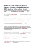 Med Gas Exam Questions With All Correct Answers <Verified Answers> 2026 Marking Scheme New Update