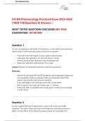ATI RN Pharmacology Proctored Exam 2023&ndash;2026   &vert; NGN Questions & Answers &vert;   MOST TESTED QUESTIONS DISCUSSED&period;90&percnt; PASS GUARANTEED  NO RETAKE  BUNDLE