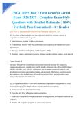 WGU D355 Task 2 Total Rewards Actual Exam 2026&sol;2027 &ndash; Complete Exam-Style Questions with Detailed Rationales &vert; 100&percnt; Verified &vert; Pass Guaranteed &ndash; A&plus; Graded&NewLine;&NewLine;