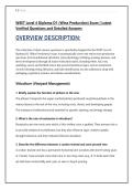 WSET Level 4 Diploma D1 &lpar;Wine Production&rpar; Exam &vert; Latest &NewLine;Verified Questions and Detailed Answers 