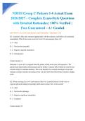 NIHSS Group C Patients 1-6 Actual Exam 2026&sol;2027 &ndash; Complete Exam-Style Questions with Detailed Rationales &vert; 100&percnt; Verified &vert; Pass Guaranteed &ndash; A&plus; Graded