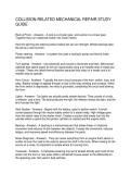 COLLISION-RELATED MECHANICAL REPAIR STUDY GUIDE