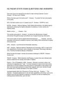 NC RADAR STATE EXAM QUESTIONS AND ANSWERS