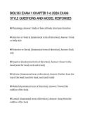 BIOL133 EXAM 1 CHAPTER 1&ndash;6 2026 EXAMSTYLE QUESTIONS AND MODEL RESPONSES