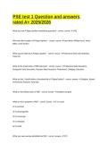 PSE Quiz Questions and answers rated A&plus; 2025&sol;2026