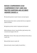 BIOS252 COMPREHENSIVE EXAM&NewLine;COMPREHENSIVE STUDY GUIDE 2026&NewLine;PRACTICE QUESTIONS AND ACCURATE&NewLine;ANSWERS GRADED A&plus;&NewLine;