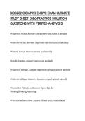 BIOS252 COMPREHENSIVE EXAM ULTIMATE&NewLine;STUDY SHEET 2026 PRACTICE SOLUTION&NewLine;QUESTIONS WITH VERIFIED ANSWERS&NewLine;