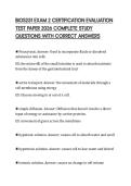 BIOS251 EXAM 2 CERTIFICATION EVALUATION&NewLine;TEST PAPER 2026 COMPLETE STUDY&NewLine;QUESTIONS WITH CORRECT ANSWERS