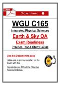 WGU C165 Earth & Sky OA &lpar;PDF&rpar; &vert; &lpar;2026&rpar; Exam Questions &vert; Physical Science