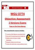 WGU D774 OA Exam &lpar;PDF&rpar; &vert; &lpar;2026&rpar; Accounting Questions &vert; Business Accounting