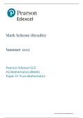 EDEXCEL MATHS AS 2025 MOCKS PAPER 1 PURE MATHS MS