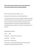 NICET Fire Alarm Systems Certification Level IV 150 Exam Questions And Correct Answers